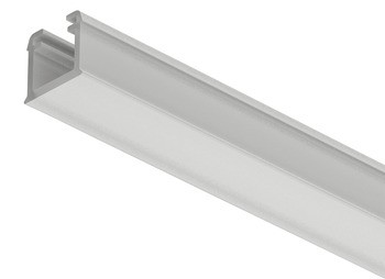 Einbauprofil, Häfele Loox5,Profil 1101, für LED-Bänder, Polycarbonat