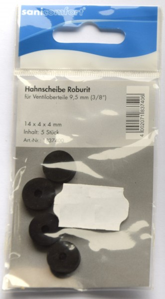 Hahnscheibe Roburit für Ventiloberteile (3/8") 9,5mm